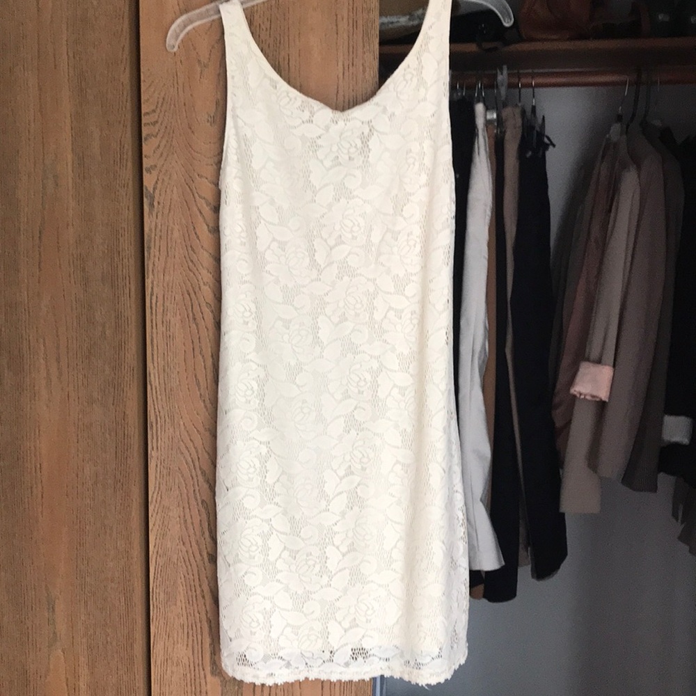 Cream lace dress